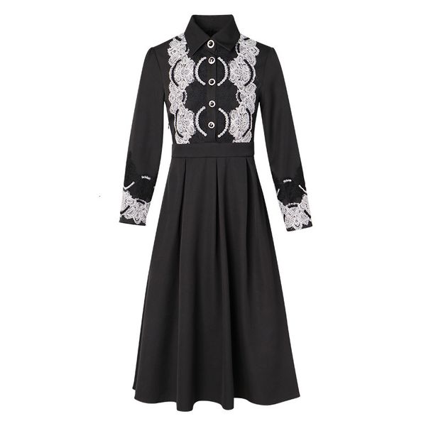 casual dresses lace dress spring fashion lapel single breasted style lace panel a-line long sleeve peter pan collar dresses230413, Black;gray
casual dresses lace dress spring fashion lapel single breasted style lace panel a-line long sleeve peter pan collar dresses230413, Black;gray