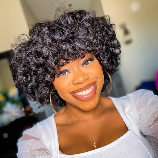 hair wigs short rose curly human wig with bangs loose wave glueless full machine made bob for black women virgin brazilian 230413
hair wigs short rose curly human wig with bangs loose wave glueless full machine made bob for black women virgin brazilian 230413