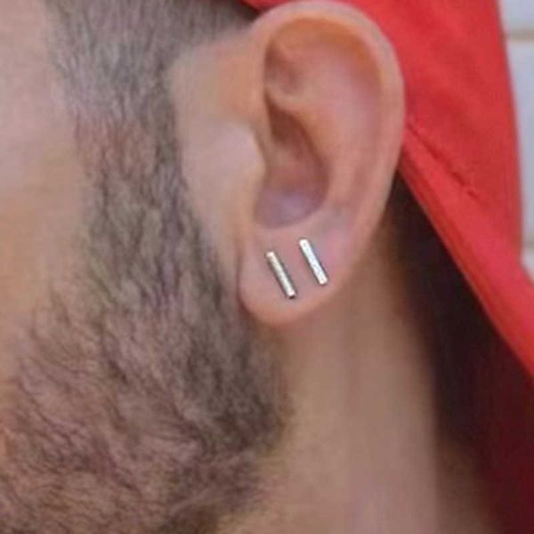 stud 1pair trendy minimalist stud earrings men stainless steel silver/gold colors height 5/10/15mm men earrings fashion jewelry p230411, Golden;silver
stud 1pair trendy minimalist stud earrings men stainless steel silver/gold colors height 5/10/15mm men earrings fashion jewelry p230411, Golden;silver