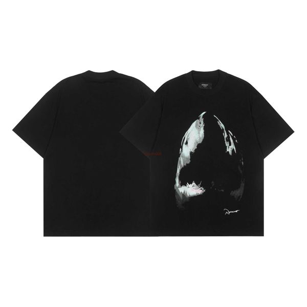 men's and women's summer fashion t shirt high street brand rep representative shark print distressed short sleeve, White;black
men's and women's summer fashion t shirt high street brand rep representative shark print distressed short sleeve, White;black