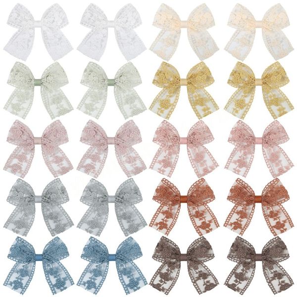 girls solid bowknot hairclips boutique handmade headwear elegant lace print hairpins fashion children hair accessories, Slivery;white
girls solid bowknot hairclips boutique handmade headwear elegant lace print hairpins fashion children hair accessories, Slivery;white