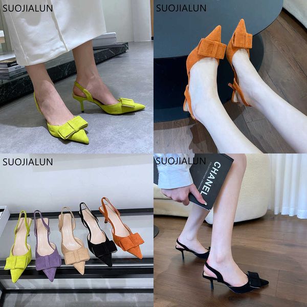 sandals suojialn spring new brand women sandal fashion pointed toe bow-knot slip on slingback shoes thin high heel dress pumps shoe 230316, Black
sandals suojialn spring new brand women sandal fashion pointed toe bow-knot slip on slingback shoes thin high heel dress pumps shoe 230316, Black