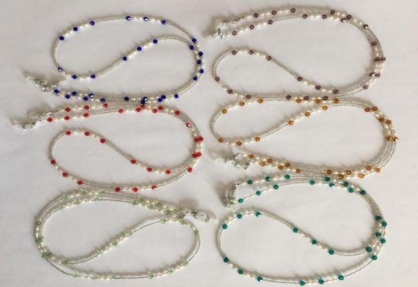 6 pieceslot assorted colored fresh water pearl and glass beaded eyeglass necklace chain retainer holder5053587
6 pieceslot assorted colored fresh water pearl and glass beaded eyeglass necklace chain retainer holder5053587
