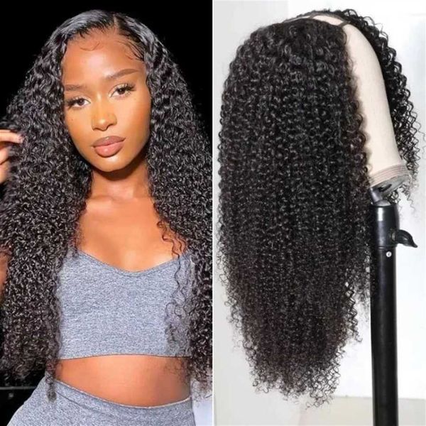 hair wigs jerry curly u v part human no leave out glueless brazilian deep wave for women 180% density 230413, Black
hair wigs jerry curly u v part human no leave out glueless brazilian deep wave for women 180% density 230413, Black