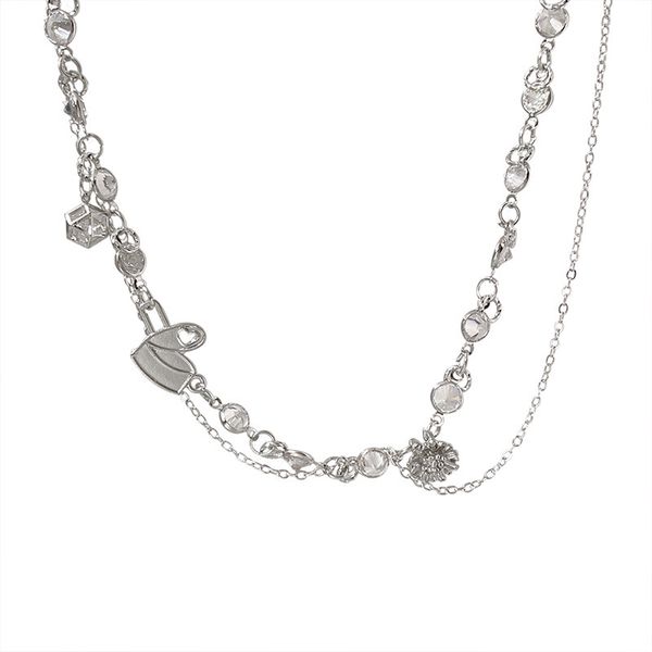 french retro new products stainless steel 14k gold devils eye blue necklace womens light luxury clavicle chain accessories, Silver
french retro new products stainless steel 14k gold devils eye blue necklace womens light luxury clavicle chain accessories, Silver