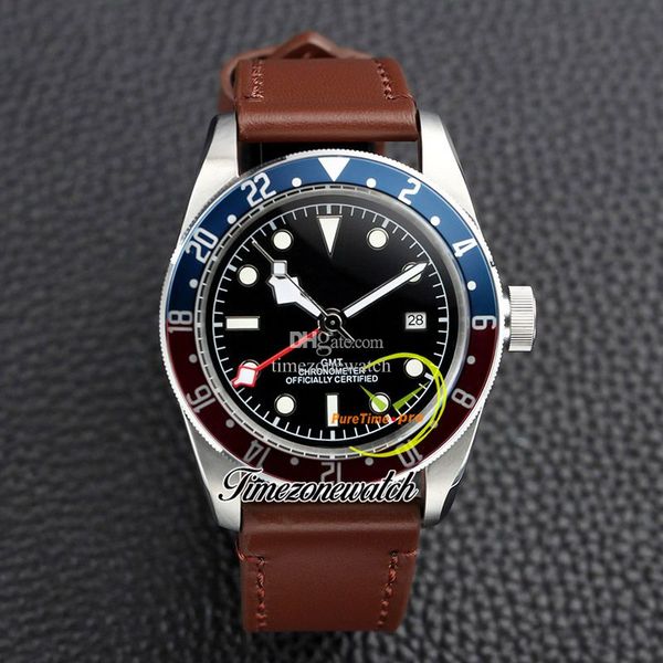 amf 41mm gmt m79830rb-0002 79830 mens watches a2813 automatic mens watch black dial blue/red bezel steel csse brown leather strap new watche, Slivery;brown
amf 41mm gmt m79830rb-0002 79830 mens watches a2813 automatic mens watch black dial blue/red bezel steel csse brown leather strap new watche, Slivery;brown
