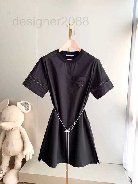 casual dresses designer 23 spring/summer french hollow out spliced round neck letter triangle chain waist a-line dress kyv4, Black;gray
casual dresses designer 23 spring/summer french hollow out spliced round neck letter triangle chain waist a-line dress kyv4, Black;gray