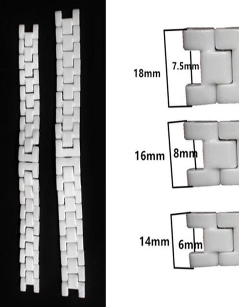 146mm 168mm 1875mm black white ceramic watch band strap bracelet fit men lady watch1291970, Black;brown
146mm 168mm 1875mm black white ceramic watch band strap bracelet fit men lady watch1291970, Black;brown