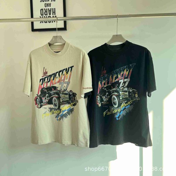 men's and women's summer fashion t shirt high street brand rep representative classic car print damaged water wash casual summer, White;black
men's and women's summer fashion t shirt high street brand rep representative classic car print damaged water wash casual summer, White;black