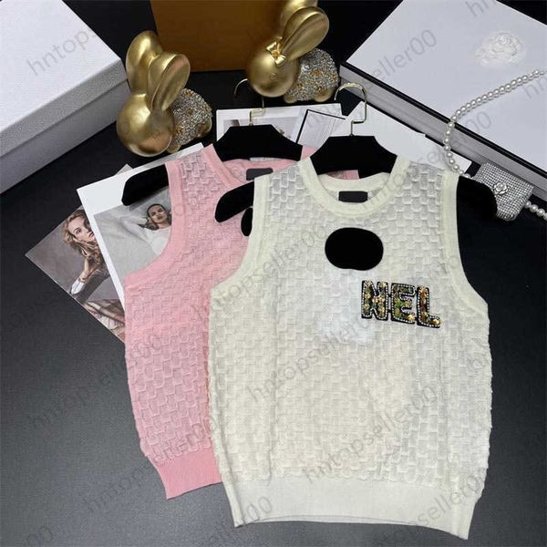casual designer womens tanks clothes spring summer beige luxury versatile fashion trend heavy industry diamond letter knitted tank 2 colors, White
casual designer womens tanks clothes spring summer beige luxury versatile fashion trend heavy industry diamond letter knitted tank 2 colors, White