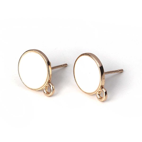 stud fashion ear post stud earrings findings round gold color earrings white w/ loop women party jewelry gifts 14mm x 10mm 10pcs p230411, Golden;silver
stud fashion ear post stud earrings findings round gold color earrings white w/ loop women party jewelry gifts 14mm x 10mm 10pcs p230411, Golden;silver