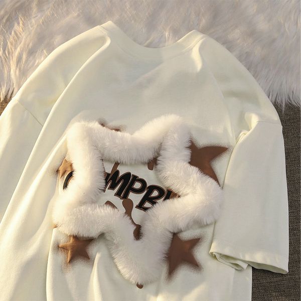 men's t-shirts pure cotton plush star letter printing short sleeved t-shirt men and women summer loose ins couple clothes women clothes, White;black
men's t-shirts pure cotton plush star letter printing short sleeved t-shirt men and women summer loose ins couple clothes women clothes, White;black