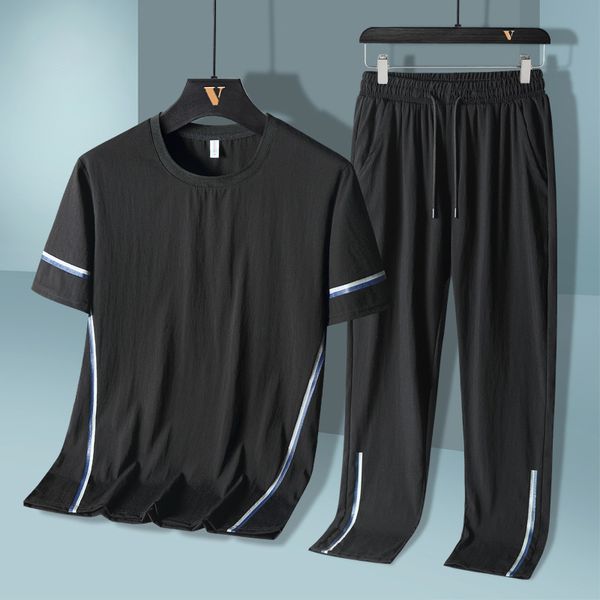men's tracksuits fashion men 2 piece suit sportswear summer casual o neck short sleeve t shirt sports trousers male large size 8xl 23, Gray
men's tracksuits fashion men 2 piece suit sportswear summer casual o neck short sleeve t shirt sports trousers male large size 8xl 23, Gray