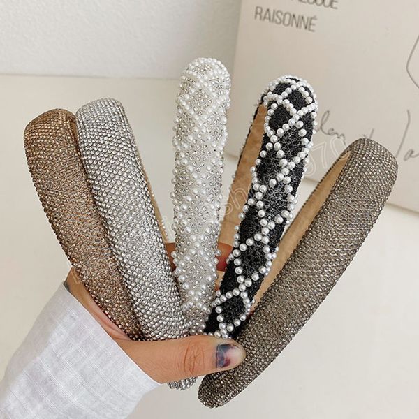 high-grade rhinestone pearl sponge headbands fashion hair accessories for women trend shiny hairband hair band girl headwear, Slivery;white
high-grade rhinestone pearl sponge headbands fashion hair accessories for women trend shiny hairband hair band girl headwear, Slivery;white