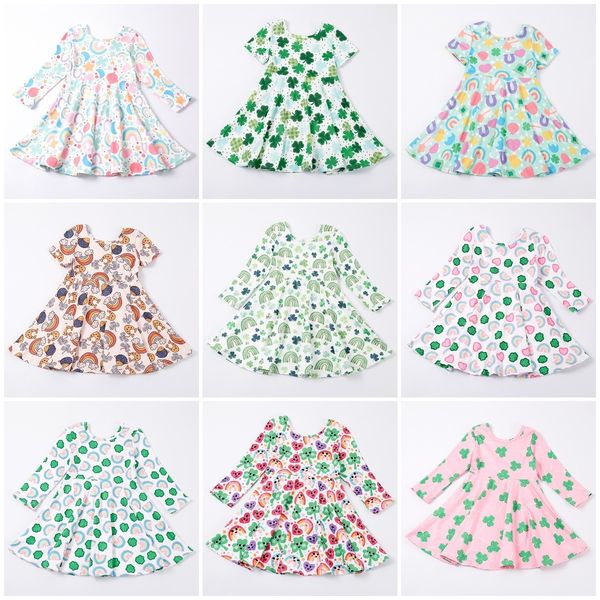 girl's dresses girlymax spring st patrick's day baby girls kids clothing milk silk clover shape shamrock twirl dress knee length 2, Red;yellow
girl's dresses girlymax spring st patrick's day baby girls kids clothing milk silk clover shape shamrock twirl dress knee length 2, Red;yellow