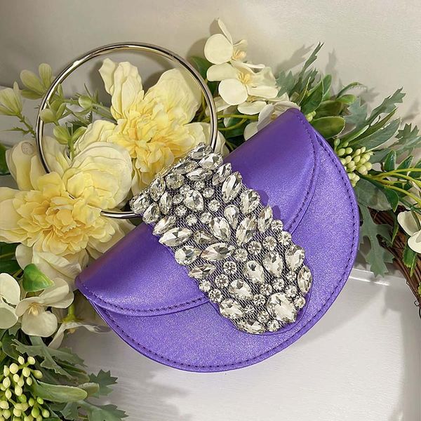shiny rhinestone half round satin bags women elegant boutique metal ring handle evening clutch purses and handbags wedding party
shiny rhinestone half round satin bags women elegant boutique metal ring handle evening clutch purses and handbags wedding party
