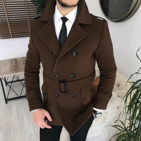 men's trench coats lapel double row button casual woolen with belt autumn business jacket 230413, Tan;black
men's trench coats lapel double row button casual woolen with belt autumn business jacket 230413, Tan;black