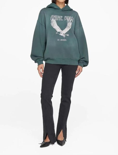 anine bing women designer washed hoodie green spray fried eagle print fleece worn hooded oversized loose sweater pullover sweatshirts clothe, Black
anine bing women designer washed hoodie green spray fried eagle print fleece worn hooded oversized loose sweater pullover sweatshirts clothe, Black