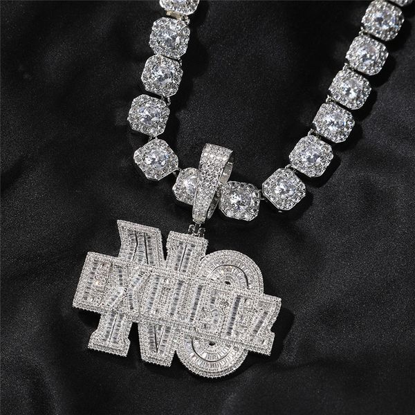 18k diamond letter pendant necklace slogan no excusez gold silver plated iced out zircon for women men
18k diamond letter pendant necklace slogan no excusez gold silver plated iced out zircon for women men