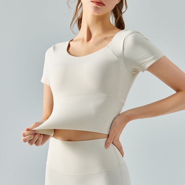 lulu yuga outfit athletica women's yoga slim short comes with chest pads, tight short sleeves
lulu yuga outfit athletica women's yoga slim short comes with chest pads, tight short sleeves