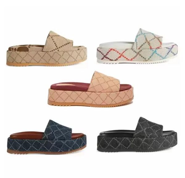 2023 men women platform slides luxury designer sandals multicolor black white blue maroon brocade rubber slipper fashion beach shoes
2023 men women platform slides luxury designer sandals multicolor black white blue maroon brocade rubber slipper fashion beach shoes