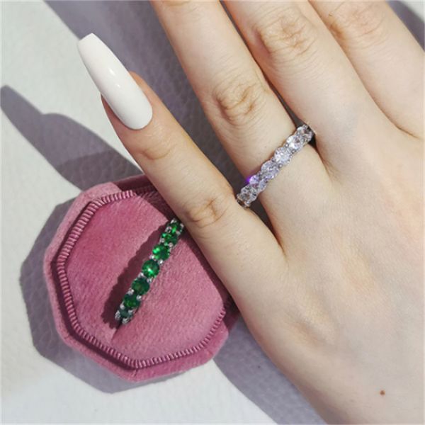 eternity gemstone ring 925 sterling silver engagement wedding band rings for women bridal diamond promise party jewelry gift, Slivery;golden
eternity gemstone ring 925 sterling silver engagement wedding band rings for women bridal diamond promise party jewelry gift, Slivery;golden
