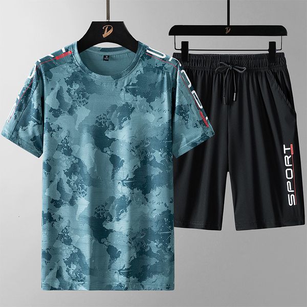men's tracksuits summer mens set short sleeve quick dry tshirt and short ice silk fabric breathable male casual sports suit fashion two, Gray
men's tracksuits summer mens set short sleeve quick dry tshirt and short ice silk fabric breathable male casual sports suit fashion two, Gray