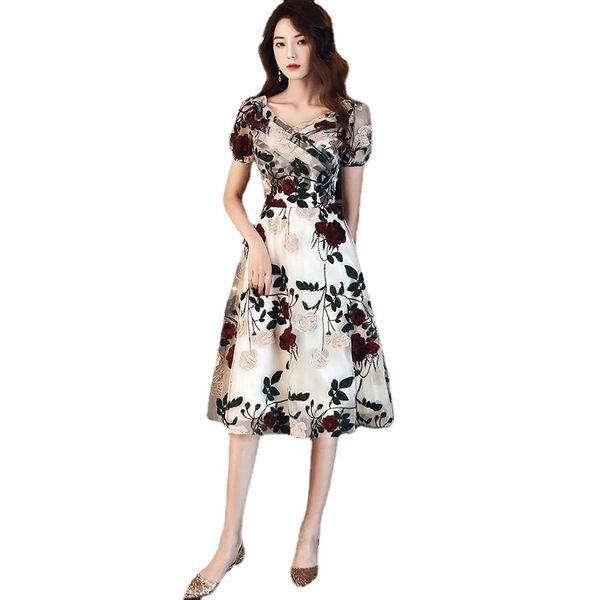 new formal evening dresses long elegant a-line short sleeve lace appliques guest dress party gown vestidos, Black;red
new formal evening dresses long elegant a-line short sleeve lace appliques guest dress party gown vestidos, Black;red