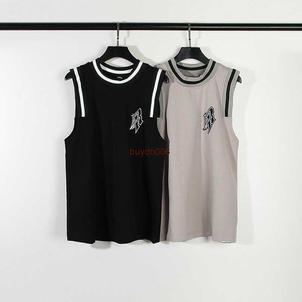 men's and women's summer fashion t shirt high street brand rep representative sleeveless embroidered mesh tank loose relaxed breat, White;black
men's and women's summer fashion t shirt high street brand rep representative sleeveless embroidered mesh tank loose relaxed breat, White;black