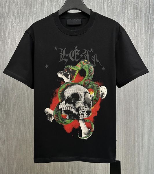 23ss summer men plus size cotton tee rhinestone skull snake t shirt fashion hip hop street casual 3xl tshirt, Black;brown
23ss summer men plus size cotton tee rhinestone skull snake t shirt fashion hip hop street casual 3xl tshirt, Black;brown