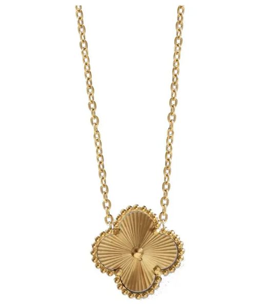 designer brand luxury necklace single flower clover cleef shell fashion 18k gold steel jewelry, Silver
designer brand luxury necklace single flower clover cleef shell fashion 18k gold steel jewelry, Silver
