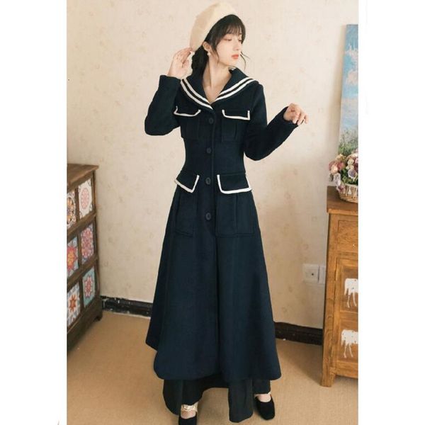casual dresses women's autumn and winter french elegant dress navy collar long sleeve vestidos mujer invierno long thick warm dress2304, Black;gray
casual dresses women's autumn and winter french elegant dress navy collar long sleeve vestidos mujer invierno long thick warm dress2304, Black;gray