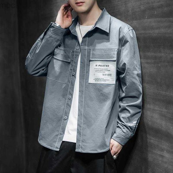 men's polos fashion lapel button spliced letter pockets shirts men's clothing 2022 autumn loose new casual all-match korean shirt, White;black
men's polos fashion lapel button spliced letter pockets shirts men's clothing 2022 autumn loose new casual all-match korean shirt, White;black