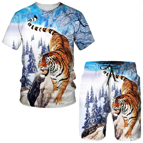 men's tracksuits summer tiger 3d printed t-shirtsshorts suit jogging tracksuit cool animal pattern couple outfits two piece sportswear, Gray
men's tracksuits summer tiger 3d printed t-shirtsshorts suit jogging tracksuit cool animal pattern couple outfits two piece sportswear, Gray