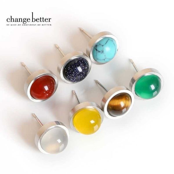stud change better handmade lovely 10mm natural stone stud earrings stainless steel earrings tiger eyes agate women jewelry olstyle p230411, Golden;silver
stud change better handmade lovely 10mm natural stone stud earrings stainless steel earrings tiger eyes agate women jewelry olstyle p230411, Golden;silver