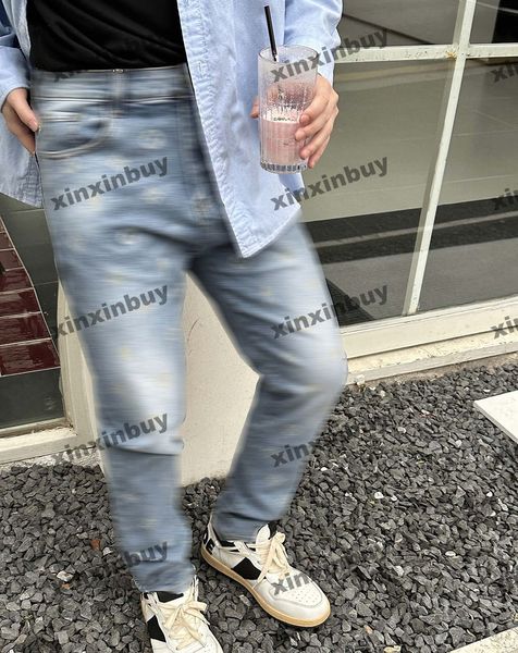 xinxinbuy men women designer pant jacquard letter stripe pockets denim jeans 1854 spring summer casual pants black blue gray s-2xl, Black;brown
xinxinbuy men women designer pant jacquard letter stripe pockets denim jeans 1854 spring summer casual pants black blue gray s-2xl, Black;brown