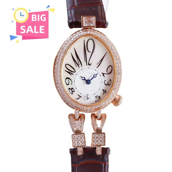 crocodile leather strap women's watch mossanstone diamond full star oval dial watch model monterrey luxury watch girlfriend wife valent, Slivery;brown
crocodile leather strap women's watch mossanstone diamond full star oval dial watch model monterrey luxury watch girlfriend wife valent, Slivery;brown