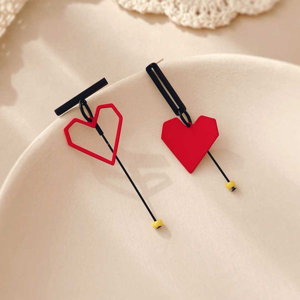 stud new style fashion vintage red color heart geometric earring for women 2020 girl irregular jewelry south korea stud earrings p230411, Golden;silver
stud new style fashion vintage red color heart geometric earring for women 2020 girl irregular jewelry south korea stud earrings p230411, Golden;silver