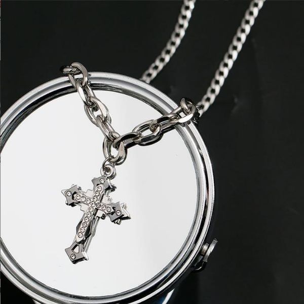 double diamond-encrusted cross necklace hip hop punk style titanium steel pendant pendant choker accessory 2023 new summer long couples neck, Silver
double diamond-encrusted cross necklace hip hop punk style titanium steel pendant pendant choker accessory 2023 new summer long couples neck, Silver
