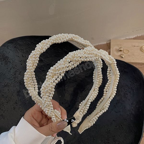 high-grade pearl weave wave headband fashion hair accessories for women trendy party hairband hair band girl headwear, Slivery;white
high-grade pearl weave wave headband fashion hair accessories for women trendy party hairband hair band girl headwear, Slivery;white