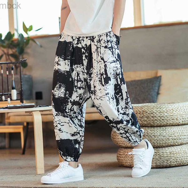 men's pants men harem pants joggers printed drawstring drop-crotch trousers men 2020 autumn loose streetwear cotton linen casual pants, Black
men's pants men harem pants joggers printed drawstring drop-crotch trousers men 2020 autumn loose streetwear cotton linen casual pants, Black
