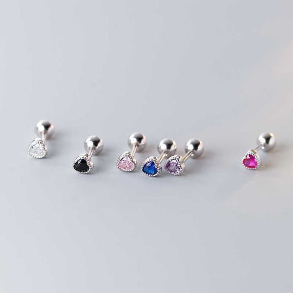 stud new fashion cute minimalist heart stud earrings shiny colorful crystal screw-back tiny ear stud accessory small earring jewelry p230411, Golden;silver
stud new fashion cute minimalist heart stud earrings shiny colorful crystal screw-back tiny ear stud accessory small earring jewelry p230411, Golden;silver