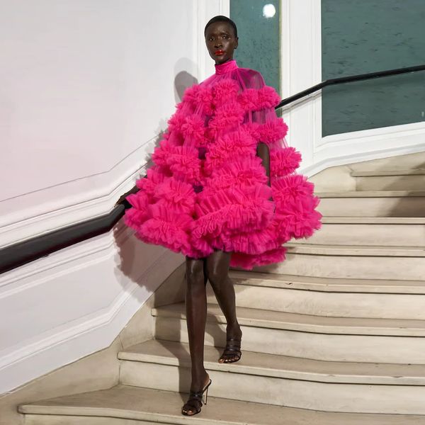 casual dresses arrival pink ruffled tulle women dresses high collar aline short maxi dress to birthday wedding party size 230413, Black;gray
casual dresses arrival pink ruffled tulle women dresses high collar aline short maxi dress to birthday wedding party size 230413, Black;gray