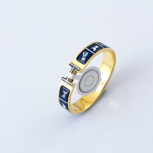 h bracelet charm designer bracelet gold bangel fashion bangles for men and women stainless steel silver cloisonne enamel rose luxury jewelry, Black
h bracelet charm designer bracelet gold bangel fashion bangles for men and women stainless steel silver cloisonne enamel rose luxury jewelry, Black