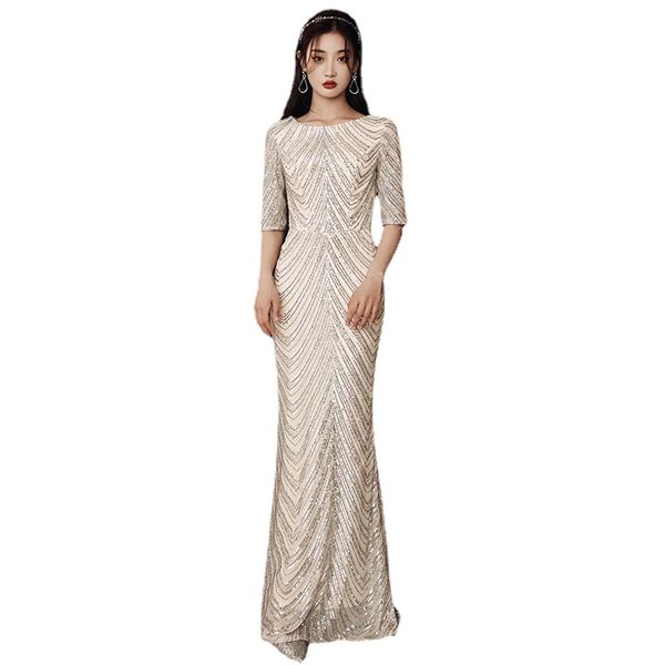 champagne sequins evening dress o-neck mermaid prom dresses long floor-length formal dresses evening gown, Black;red
champagne sequins evening dress o-neck mermaid prom dresses long floor-length formal dresses evening gown, Black;red