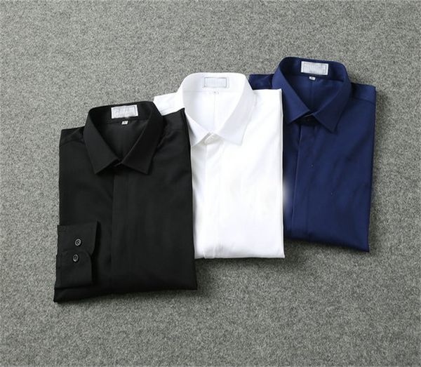 new style shirt men's casual shirts luxury lapel shirt men's classic solid color shirt, White;black
new style shirt men's casual shirts luxury lapel shirt men's classic solid color shirt, White;black