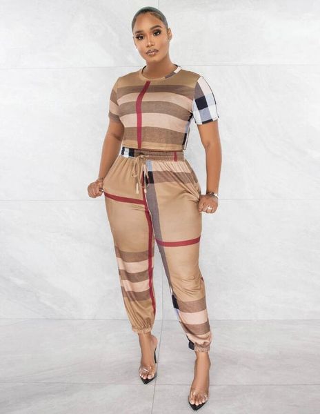 dr862 women's two piece pants summer short sleeve plaid t shirt tee pants women's clothing, White
dr862 women's two piece pants summer short sleeve plaid t shirt tee pants women's clothing, White