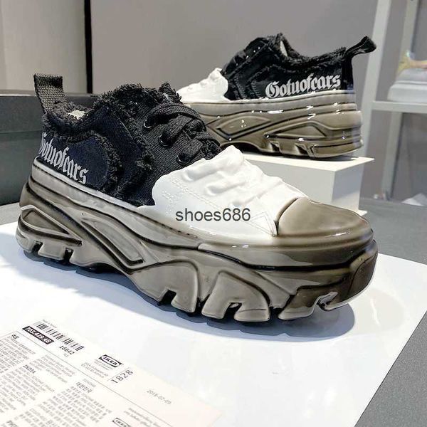 show lo same style daddy shoes men's ins street fashion shoes couples' thick soled sneakers super fire drip glue canvas shoes men, Black
show lo same style daddy shoes men's ins street fashion shoes couples' thick soled sneakers super fire drip glue canvas shoes men, Black