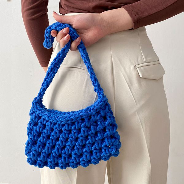 evening bags fashion knitted bag cotton rope woven bag hand-woven knitting shoulder bag all-match crochet handbag female 230413
evening bags fashion knitted bag cotton rope woven bag hand-woven knitting shoulder bag all-match crochet handbag female 230413
