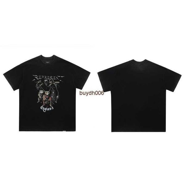 men's and women's summer fashion t shirt high street brand rep representative hell dog print american hip hop loose vintage washed, White;black
men's and women's summer fashion t shirt high street brand rep representative hell dog print american hip hop loose vintage washed, White;black